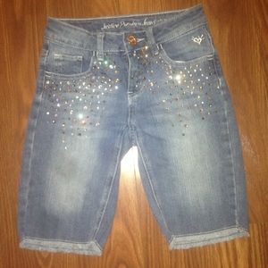 Cutoff Bermuda Denim Shorts